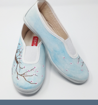 zapatillas personalizadas cerezo mujer