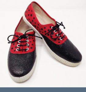 zapatillas personalizadas mariquitas adultos