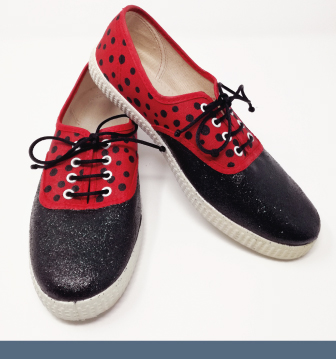 zapatillas personalizadas mariquitas niños